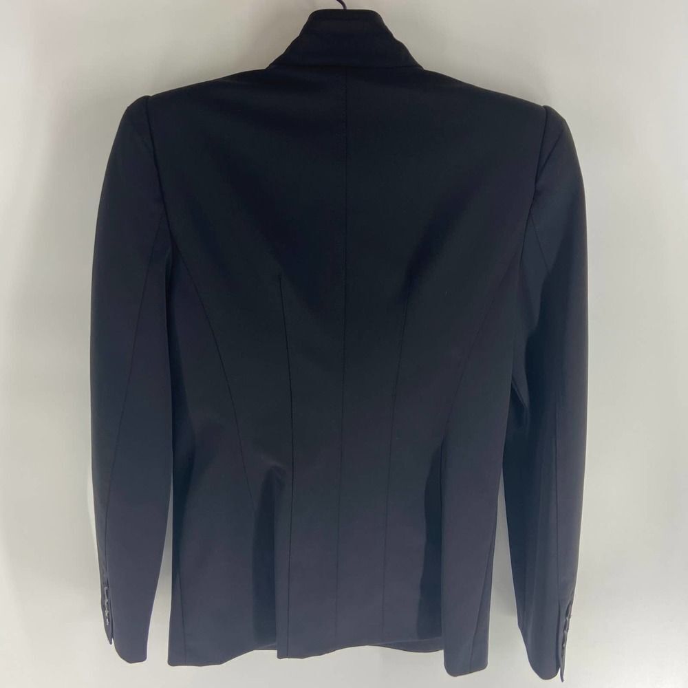 Violet black structured puff sleeve blazer Womens IT 40 US 6 NWT - Picture 5 of 7